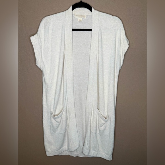 Barefoot Dreams Cozychic Ultra Lite Lounge Cardigan in Ivory Soft Cozy Sz Small - Picture 2 of 14
